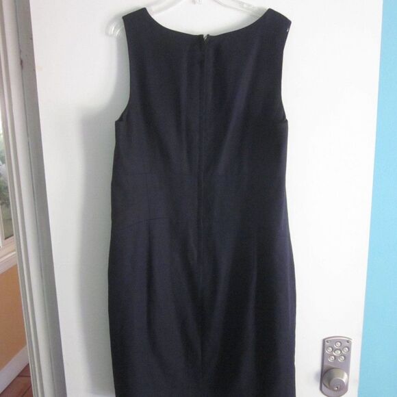 J Crew Work Dress Navy Blue Lined Size 10 - Picture 7 of 10